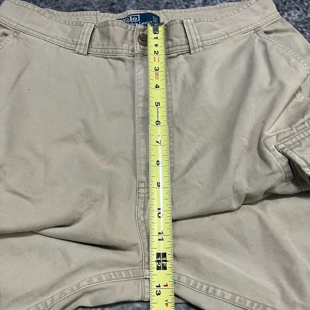 Polo Ralph Lauren Cargo Shorts Mens 31 Beige Utility Tactical Hiking Preppy